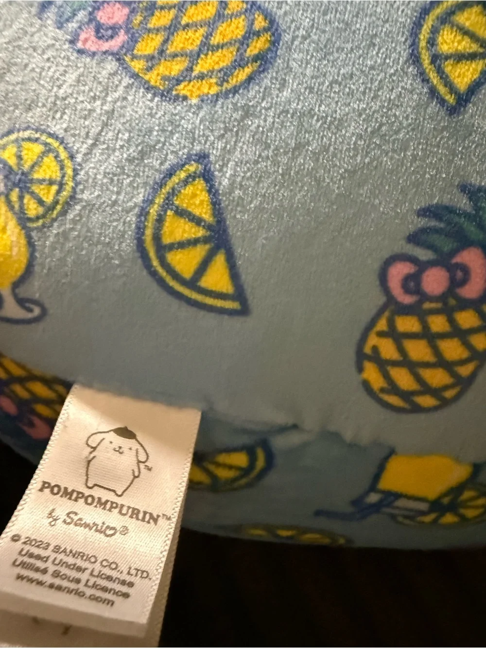 Sanrio Pompompurin Plush in Yellow and Blue Shorts